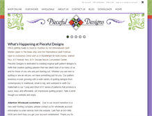 Tablet Screenshot of piecefuldesigns.com